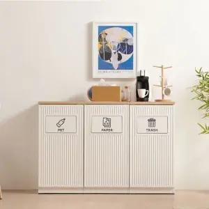 모노 템바보드 휴지통 푸쉬형 3P 세트 더스트박스 쓰레기통 분리수거함 다용도함