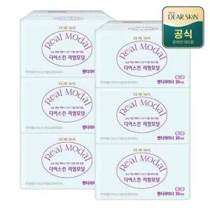 디어스킨 리얼모달 생리대 팬티라이너 30P x 6팩