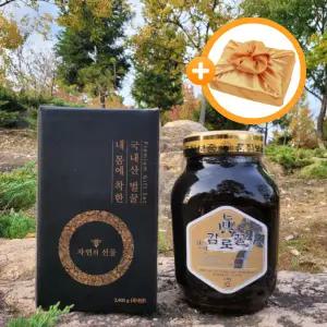 월악산 자연산 국내산 100% 자연 진 감로꿀 2.4kg 1병