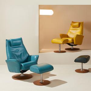 [롯데백화점]다우닝 알파203 전체 내추럴가죽 1인 리클라이너