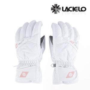 [라시엘로] 여성 스키 장갑 LAL-2022-WHITE 방한 방수 보드 장갑