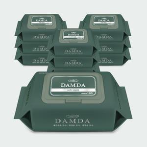 담다 물티슈 100매 캡형 10팩 비츄인 M049