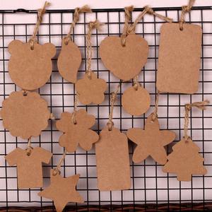 25매 오너먼트 크래프트태그 종이 소원나무 택 태그