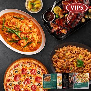 [빕스] 5인 홈파티 패키지(쉬림프로제파스타+오리지널폭립+멕시코라이스+콤비네이션피자)