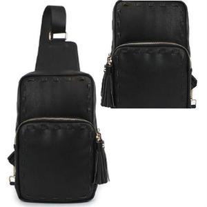 [라일리] Rly 트렌드 태슬 바디백 미니 가방 캐주얼 블랙 슬링백