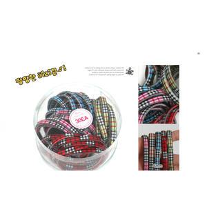 고리없는 머리끈 3mm 100개입 케이스 /헤어악세사리