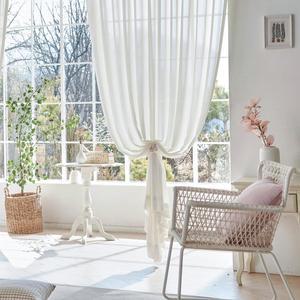 [뷰하우스]소프트밀크 아일렛 쉬폰커튼 특대형