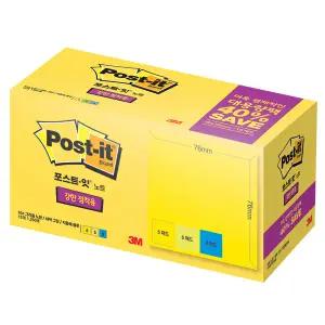 3M 포스트잇 강한점착용 654SSN-15A 대용량팩