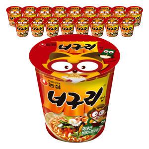 농심 너구리컵, 62g, 18개