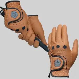클래식 브라운 남성 골프장갑 왼손 오른손 양손 땀,비에 강한 고급 합피 파크골프