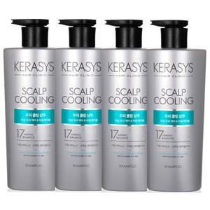 케라시스 두피 쿨링 클리닉 샴푸 750ml 4개