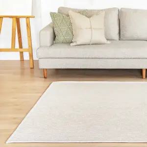 스칸디앤홈 먼지없는 쉐브론 사이잘룩 러그 거실 카페트 크림베이지 50x100