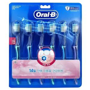 오랄비 고탄력 초미세모 잇몸전문케어(6입) 칫솔미세모 미세모칫솔 초미세