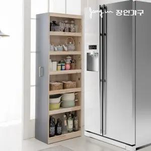 장인가구 라멜린 원목 틈새 슬라이딩 수납장 300