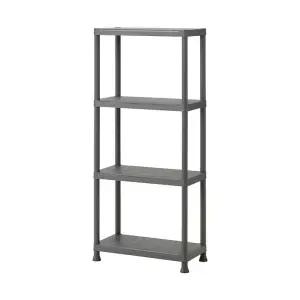 [롯데백화점]이케아 이케아 RUNMARAO 룬마뢰 4단 선반유닛 60x30x133cm 실내외겸용