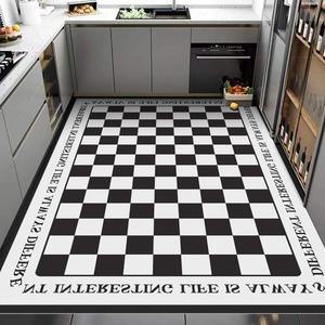 매트 모던 발매트 주방 욕실 사각형 PVC 러그 대형
