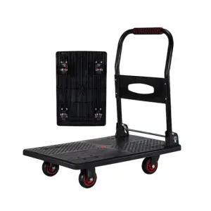 저소음 접이식 핸드카트 특대형 물류창고 마트 사무실 택배 구루