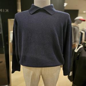 [킨록바이킨록앤더슨](신세계 사우스시티)네이비 캐시미어 블랜딩 카라+라운드 레어링 이너니트 2종 택1...