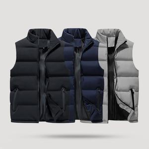 겨울 패딩조끼 하이넥 캐주얼 이너포켓 숏 다운 방풍 베스트 사무실