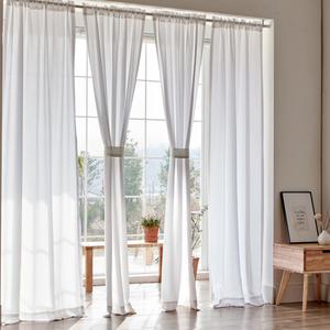 스노우 쉬폰커튼 봉집형 다용도 가림막 가리개 커튼