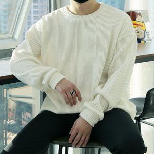 [우기브로]WAR 남자 빅사이즈 루즈 오버 골지 니트