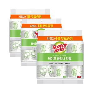3M 테이프클리너 중형 리필 3입 x 3개