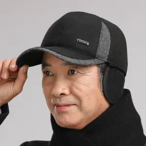 투톤 스포츠 귀달이 방한 모자 중년 아빠 캡 겨울