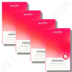 퓨리카 뮤신 엘라스틴 콜라겐 달콤한 복숭아맛 20g x 10포 x 4박스 40일분