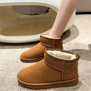 여성 털 숏 부츠 따뜻한 겨울 방한화 어그 털신 안감 퍼 신발