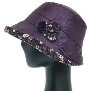 [하프클럽/]WCU013.꽃리본 패딩 중년여성 벙거지모자 엄마 할머니 겨울 외출