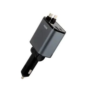 rozet 차량용초고속충전기 릴 C타입+8핀 시거잭 RX-6420