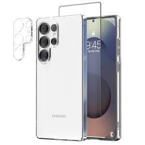 케이맥스 갤럭시 S25 S24 울트라 플러스 투명케이스 슬림핏 풀세트(투명케이스+강화유리+카메라필름)