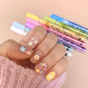 네일드로잉펜 네일아트펜 아크릴펜 12색 세트