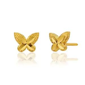 갤러리아 여자 순금 침 귀걸이 나비 24K 1.875g 금귀걸이