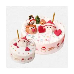 크리스마스 케이크 만들기 DIY 키트 세트 연말 기념일 케익 쌀카롱