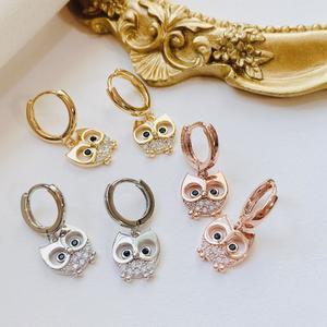 부엉이 귀걸이 (원터치 부엉이 팬던트 귀걸이 )