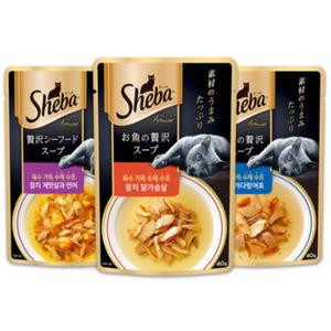 쉬바 수제수프 40g - 참치 닭가슴살 24개/고양이파우치