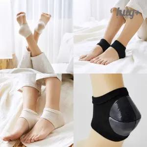 1+1 허그플러스 면섬유 발뒤꿈치 보습양말