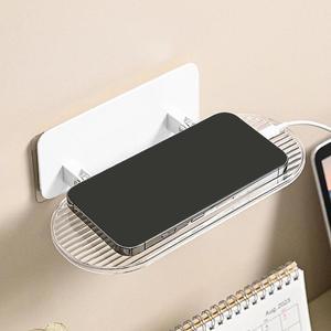 [라일리] Rly 접이식 다용도 벽 부착 수납 미니 무타공 선반 화이트