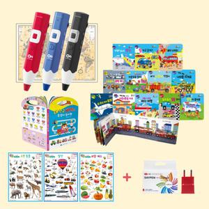 4세대 세이펜 64기가 태극온펜 + 자동차책 빠방타요  12권  +  손잡이놀이책