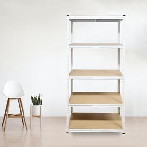 무볼트 앵글선반 FRCW5-8418 화이트 5단 철제 조립식 경량랙 베란다 펜트리진열 800x400x1800