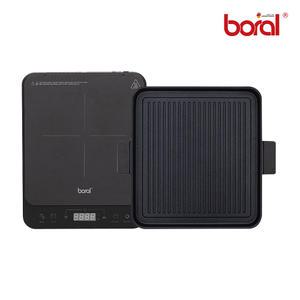 보랄 1구 그릴 인덕션 BR-JD2000-TB 블랙