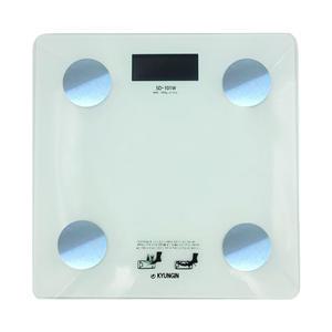 KI 스마트 체지방 체중계 SD-101W 화이트 KC인증 강화유리 블루투스 인바디 몸무게 측정
