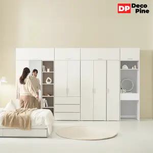 데코파인 루체 800 장롱 장농 이불장 안방 작은방 원룸 싱글 키큰 미니 서랍 6자 7자 8자