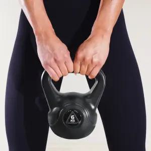 이고진 블랙 케틀벨 6kg 핸드 그립 손잡이 홈트 크로스핏 덤벨