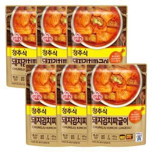 [오뚜기] 오뚜기 청주식 돼지김치짜글이 450g 6개