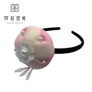 [하랑한복] 머리띠 오로랑-분홍