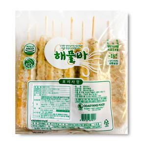 해물쏙쏙 휴게소 해물바 (135G X100개) 업소용 냉동 어묵바 핫바 꼬치