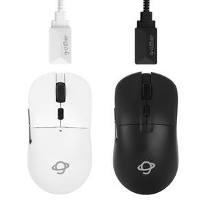 지클릭커 슈퍼히어로 OP100 르캄프 초경량 4K 게이밍 마우스 블랙