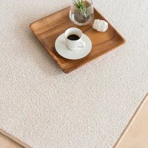 스칸디앤홈 관리편한 보카시 단모 러그 거실 카페트 크림베이지 50x100